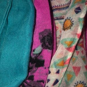 Three scarves